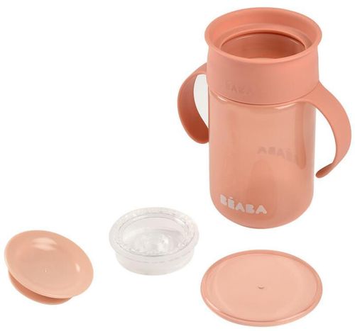 cumpără Cană cu pai Beaba B913571 Cana de invatare 340 ml Pink în Chișinău 