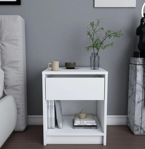 купить Тумбочка Trendy Sheridan, Alb, 45x53x36cm в Кишинёве 
