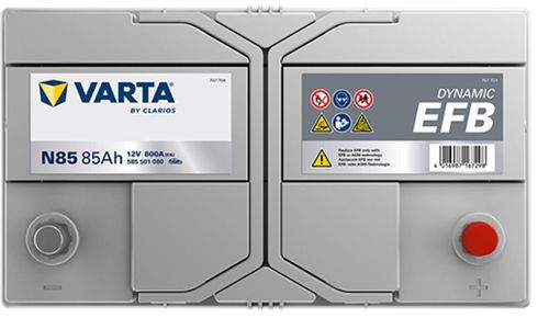 купить Автомобильный аккумулятор Varta 85AH 800A(JIS) клемы 0 (306x173x225) S4 028 EFB (585501080K262) в Кишинёве 