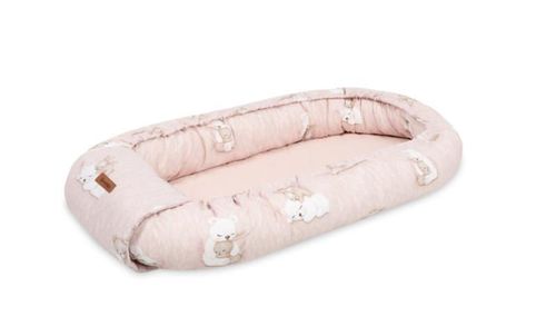 cumpără Lenjerie de pat pentru copii Sensillo 229005 6393 Кокон муслин Bear and Rabbit 80x45 în Chișinău 