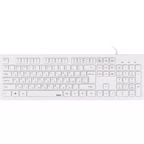 купить Клавиатура Hama R1182680 KC-200 Basic white, RUS в Кишинёве 