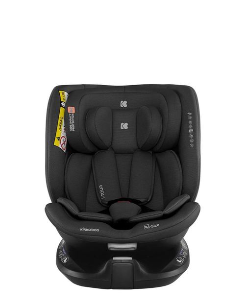 Scaun auto rotativ cu isofix KikkaBoo i-Tour Black (0 - 36 kg) 