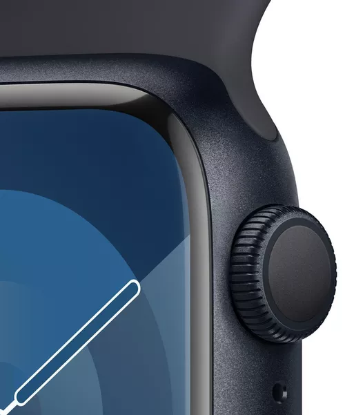 cumpără Ceas inteligent Apple Watch Series 9 GPS 41mm Midnight - S/M MR8W3 în Chișinău 