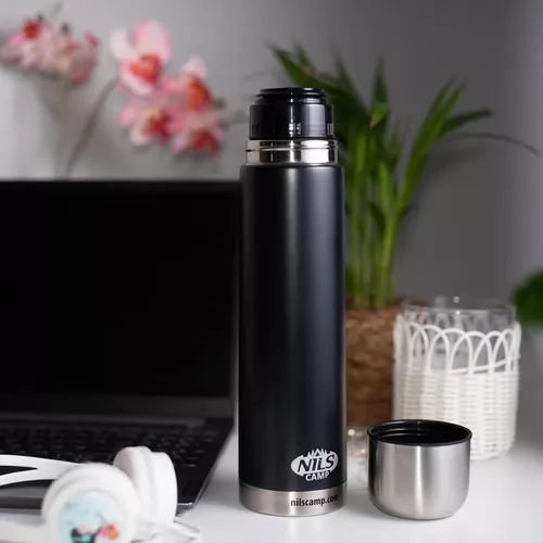 купить Термос для напитков Nils NCC07 Abisal Black Thermos в Кишинёве 