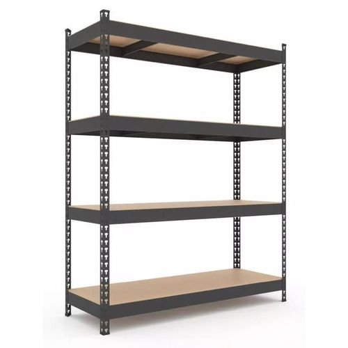 купить Cтеллаж складской Nex Home Raft metalic Titan 1800x1200x400mm, 4 polite MDF, Antracit в Кишинёве 