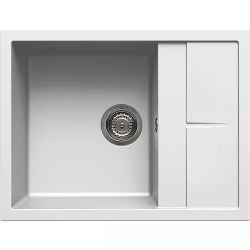 cumpără Chiuvetă bucătărie Elleci UNICO 125 (650x500 mm) 68 bianco în Chișinău 