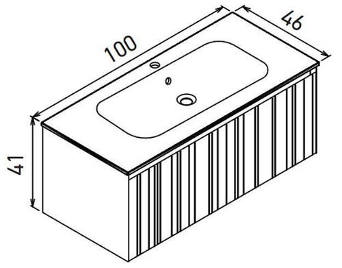 cumpără Dulap pentru lavoar Orka Salina 100 White Matt în Chișinău 