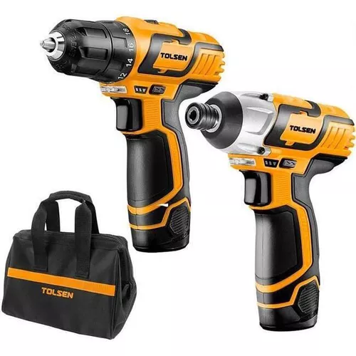 купить Набор электроинструментов Tolsen Set masina de insurubat + impact (79038) в Кишинёве 