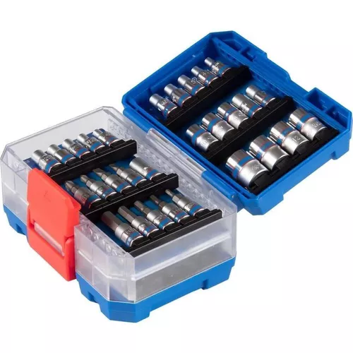 cumpără Set de tubulare, bite, duze King Tony 2549MR-EB Set chei tubulare 1/4", 6 puncte, tip E, biți și accesorii, 48 piese în Chișinău 