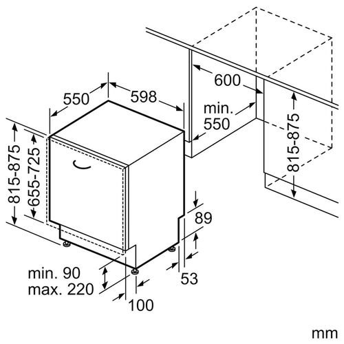 cumpără Mașină de spălat vase încorporabilă Bosch SMV2HVX22E în Chișinău 
