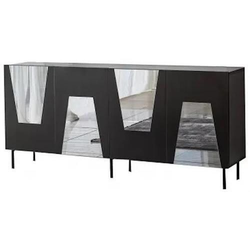 cumpără Comodă Trendy Venetia, Negru, Fume (GTR001221) în Chișinău 