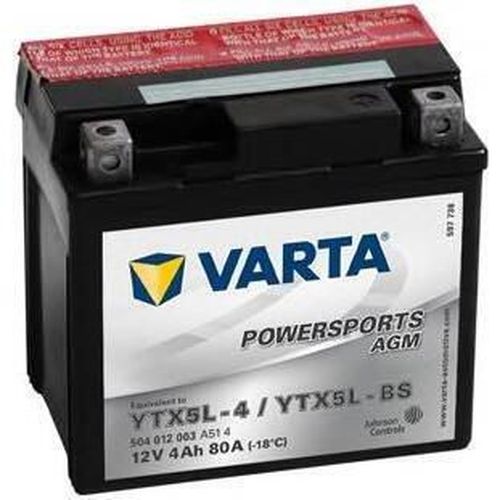 купить Автомобильный аккумулятор Varta 12V 4AH 80A(EN) (114x71x106) YTX5L-BS (YTX5L-4) (504012003A514) в Кишинёве 
