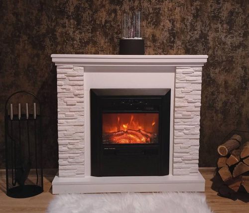 cumpără Șemineu electric ArtFlame Rock & Cristina, 903x980x300 mm, Alb în Chișinău 