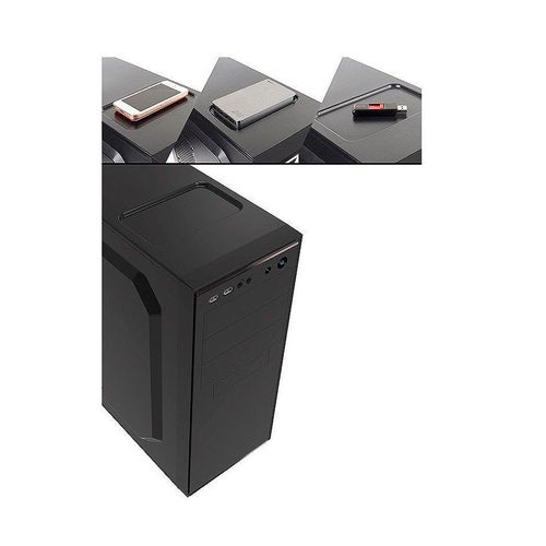 купить Case Miditower ATX Sohoo 5907BS Black-Silver, 500W, 12cm fan, 24 pin, 2xSATA cables, 1xUSB 3.0, 2xUSB 2.0 & Audio (carcasa/корпус) в Кишинёве 