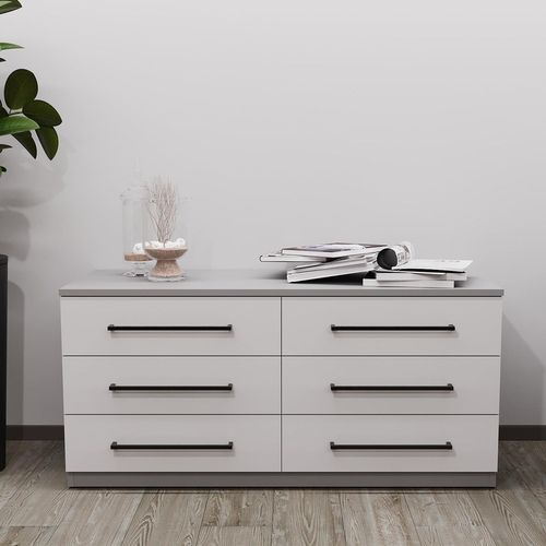 купить Комод Bayro Serenity 1200x560x450 серый асфальт фасад серый в Кишинёве 