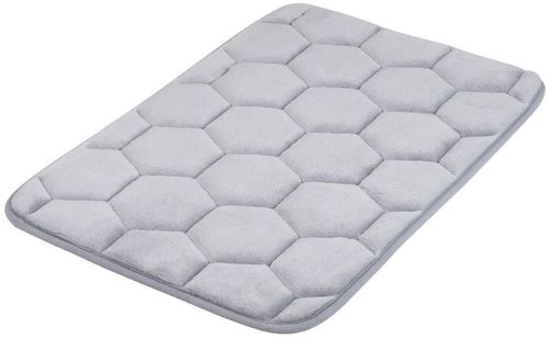 cumpără Covoraș de baie Bisk 07054, matase, gri, 40x60 în Chișinău 