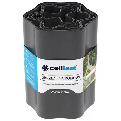 cumpără Decor Cellfast 30054 Bordura gazon 25 cm x 9 m (grafit) în Chișinău 