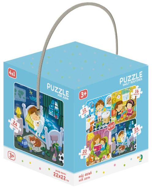 cumpără Puzzle Dodo 300130 Puzzle 4 în 1 Ziua mea, 72 elem. în Chișinău 