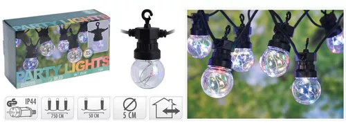 купить Гирлянда ProGarden 53801 10LED, multicolor, 7.5m, G50, D5cm в Кишинёве 