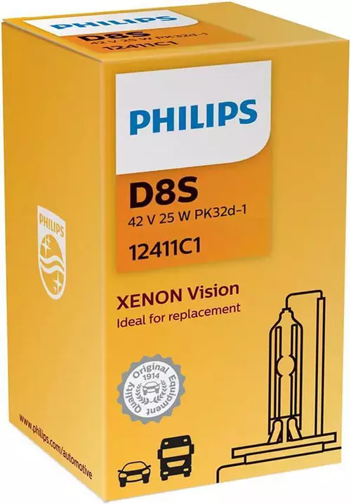 cumpără Lampă auto Philips D8S XENON Vision 4500K 42V 25W PK32d-1 (12411C1) în Chișinău 