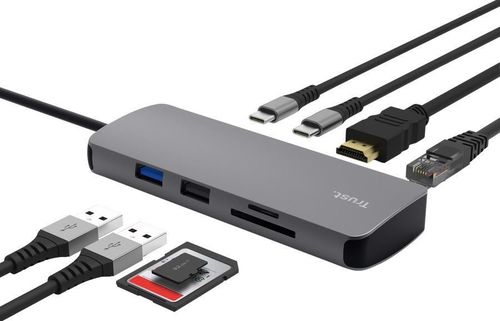 купить Переходник для IT Trust Dalyx 8-in-1 USB-C Multiport Adapter в Кишинёве 