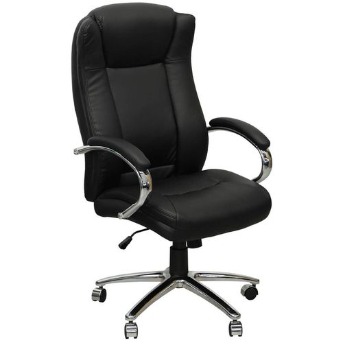 cumpără Fotoliu de birou Deco Norte Eco Piele Black în Chișinău 