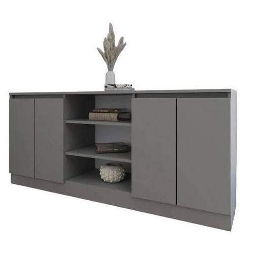 cumpără Comodă Smartex (16297) Т5 160cm Grafit în Chișinău 