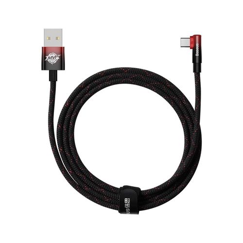 купить Кабель для моб. устройства Baseus CAVP000520 USB - Type-C, Braided, 100W, 2m, 90°, MVP2 Black-Red в Кишинёве 