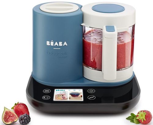 купить Пароварка-блендер Beaba B916901 Babycook Smart + Wi-Fi Peacock Blue в Кишинёве 
