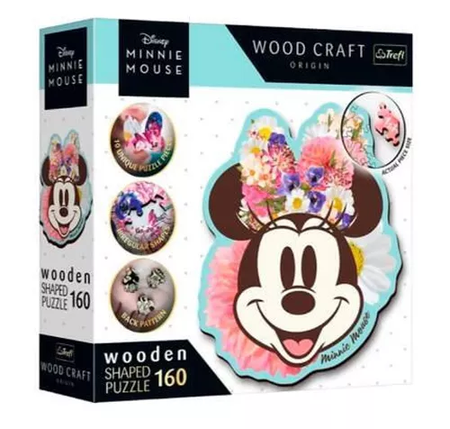 cumpără Puzzle Trefl 20193 Wooden puzzle. Minnie Mouse elegantă, 160el în Chișinău 