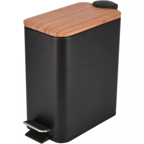 cumpără Coș de gunoi Bisk 08423 patrat RADO cu pedala 5L negru în Chișinău 