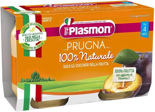 Plasmon пюре из сливы (4+ мес) 2 х 104 г 