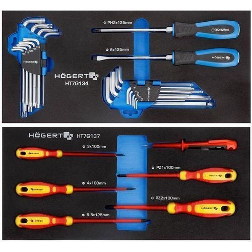 купить Система хранения инструментов Hoegert HT7G052 Тележка инструментальная (171 предмет) в Кишинёве 