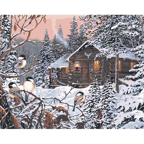 cumpără Tablou pe numere Richi (03000) Iarna 40x50 în Chișinău 