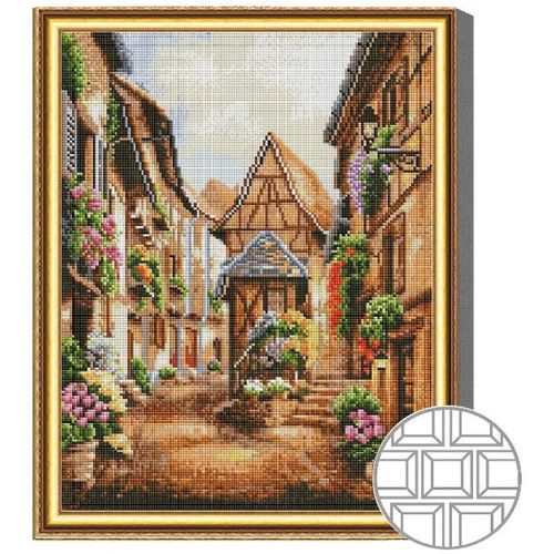 cumpără Tablou pe numere Art Gallery QB206412 Mozaic cu diamante patrate 40x50cm Stradela din oras istoric în Chișinău 