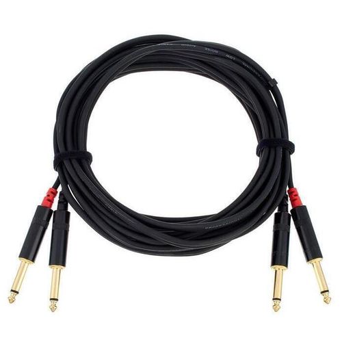 cumpără Cablu pentru AV CORDIAL CFU 6 PR BK cablu audio (2x6.3mm jack male 2x6.3mm jack male 90") 10604 în Chișinău 