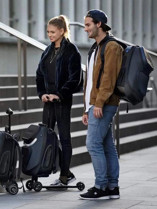 купить Самокат Micro ML0012 Luggage Kickpack Black в Кишинёве 