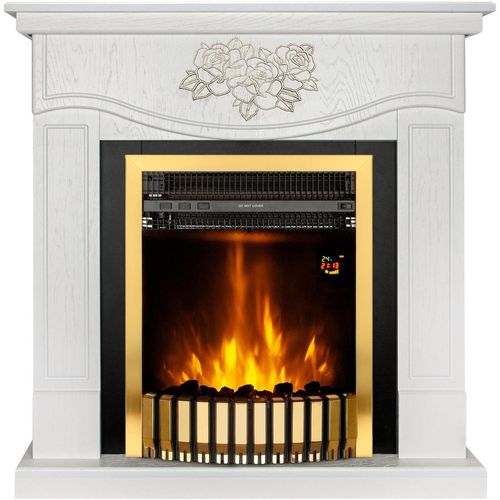купить Камин электрический ArtFlame Auren & Gala Gold, 950x930x270mm, Alb в Кишинёве 