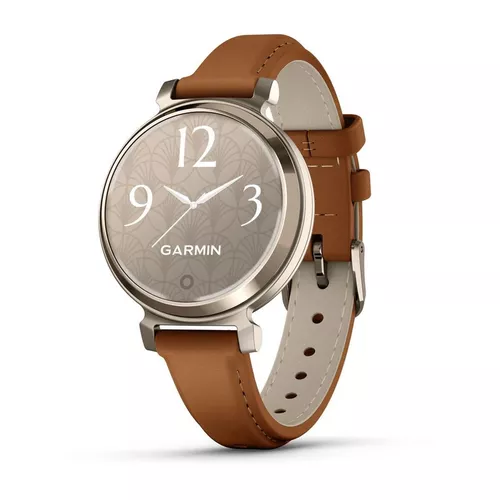 cumpără Ceas inteligent Garmin Lily® 2 Classic, Cream Gold with Tan Leather Band (010-02839-02) în Chișinău 