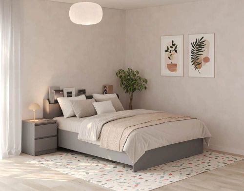 купить Кровать MebelStar NEO 160x200 Grey (MBS-1138) в Кишинёве 