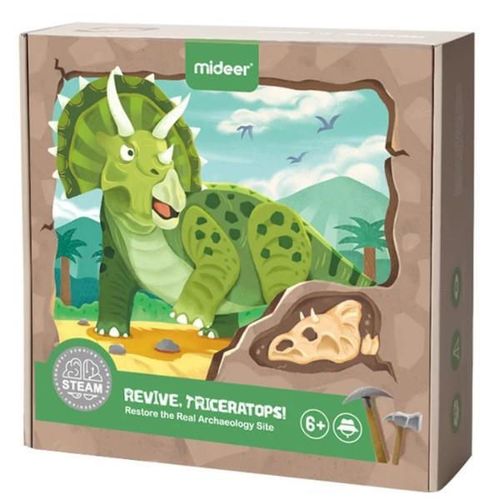 купить Игрушка Mideer MD0178 Setul micului arheolog Revelarea Triceratopsului в Кишинёве 