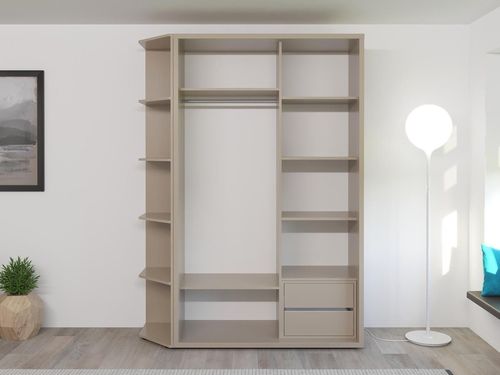 cumpără Dulap Bayro Murano 1400x2300x600 серый камень, купе (606207) în Chișinău 