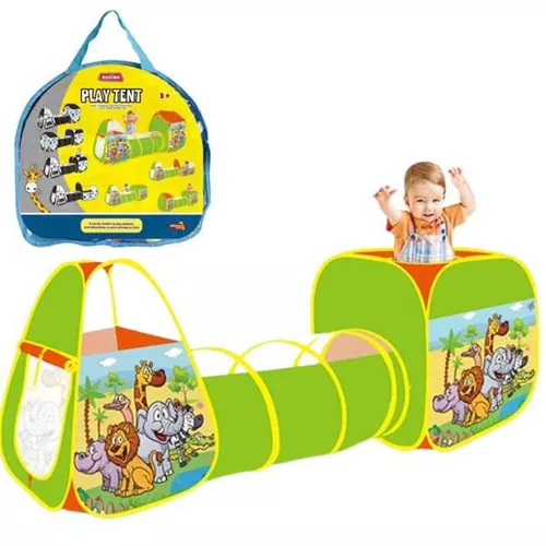 купить Игровой комплекс для детей Essa 606-102-10D Cort și cub de joc cu tunel в Кишинёве 