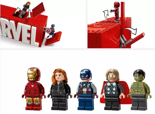купить Конструктор Lego 76313 Marvel Sigla și minifigurine MARVEL в Кишинёве 