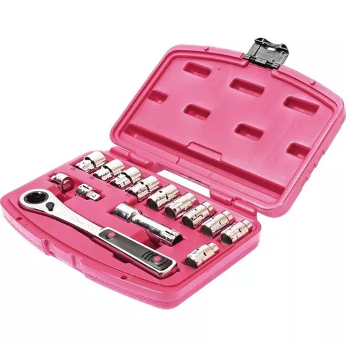 cumpără Set de unelte de mână JTC JTC-3439 Set chei tubulare cu clichet cu orificiu străpuns de 3/8", 10-19 mm, 14 bucăți în Chișinău 