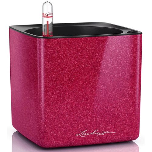 купить Цветочный горшок Lechuza Cube Glossy 14, Cherry Pie Glitter в Кишинёве 