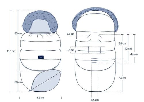 cumpără Accesorii pentru cărucior La Millou Husa carucior iarnă Combo Pretty Black Barbara în Chișinău 