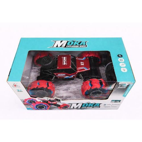 купить Радиоуправляемая игрушка New World 2073 Masina Rock Crawler Explosion Wheel 1:18 cu T/C, rosie, 2409D в Кишинёве 