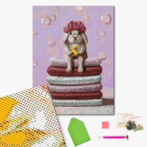 купить Картина по номерам BrushMe DBS1218FC Mozaic cu diamante 40x50сm (fără cutie) Ziua de baie, Lucia Heffernan в Кишинёве 