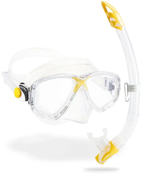 cumpără Accesoriu pentru înot Cressi-Sub Set tub MAREA + GAMMA COMBO clear/yellow (DM1000051) în Chișinău 